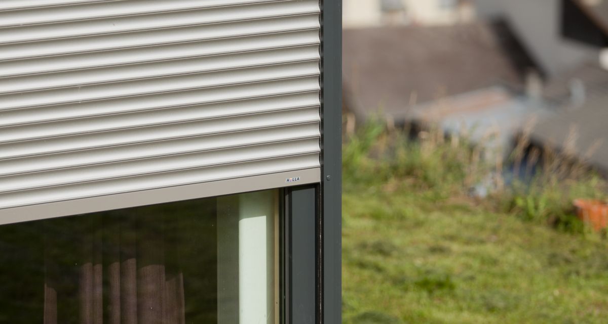 Einbaurollladen halboffen