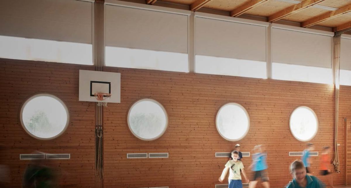 Elementverdunklung Turnhalle