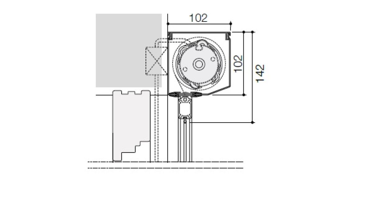 Elementverdunklung Motorantrieb