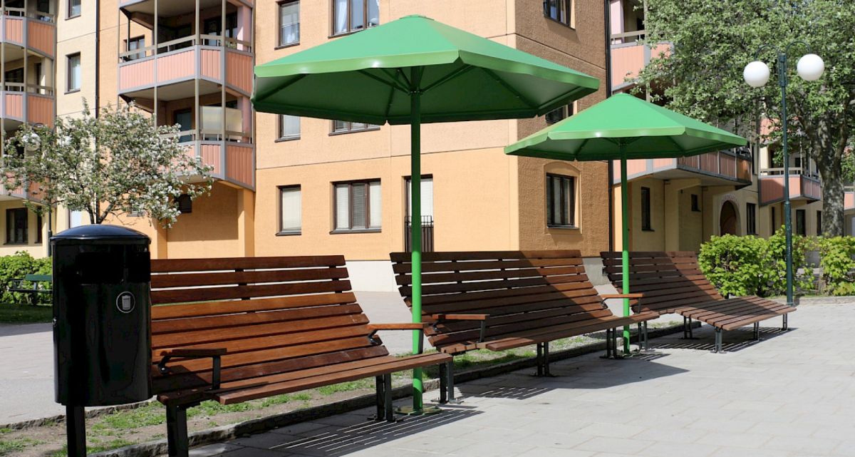 Freund Sonnenschirm Stadtplanung