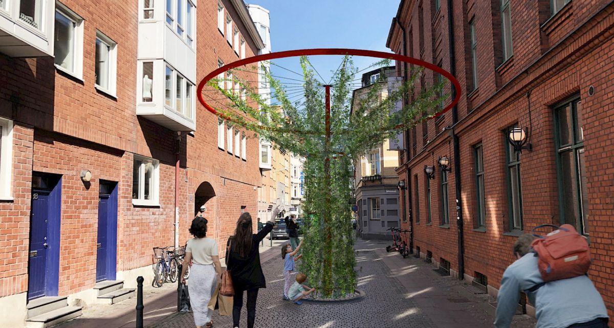 Freund vertikale Begrünung Stadt