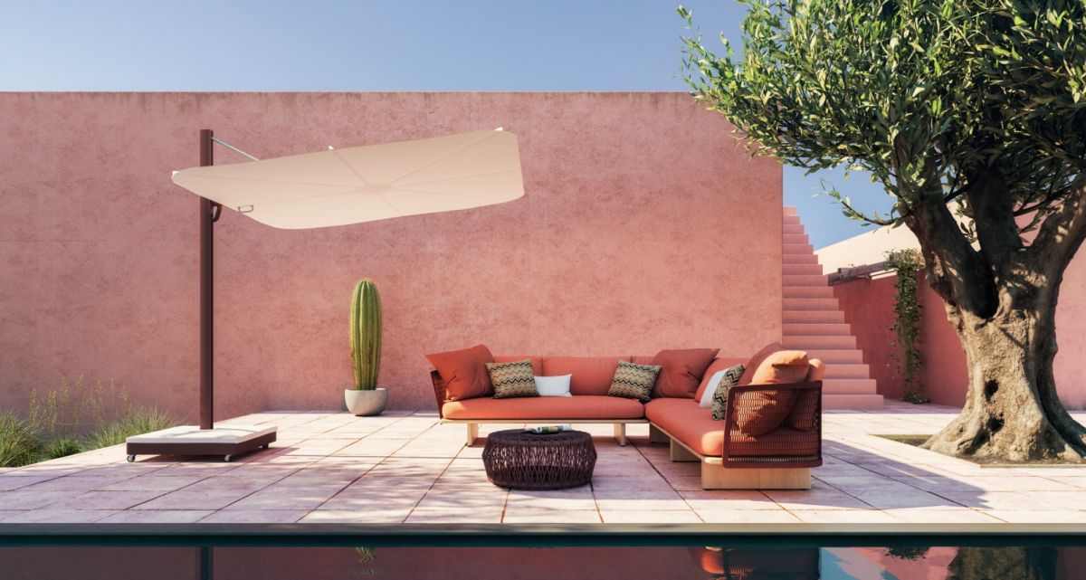 Frimey Ampelschirm Design Terrasse