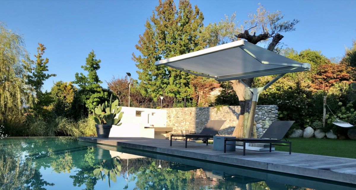 Frimey Markisenschirm Swimmingpool