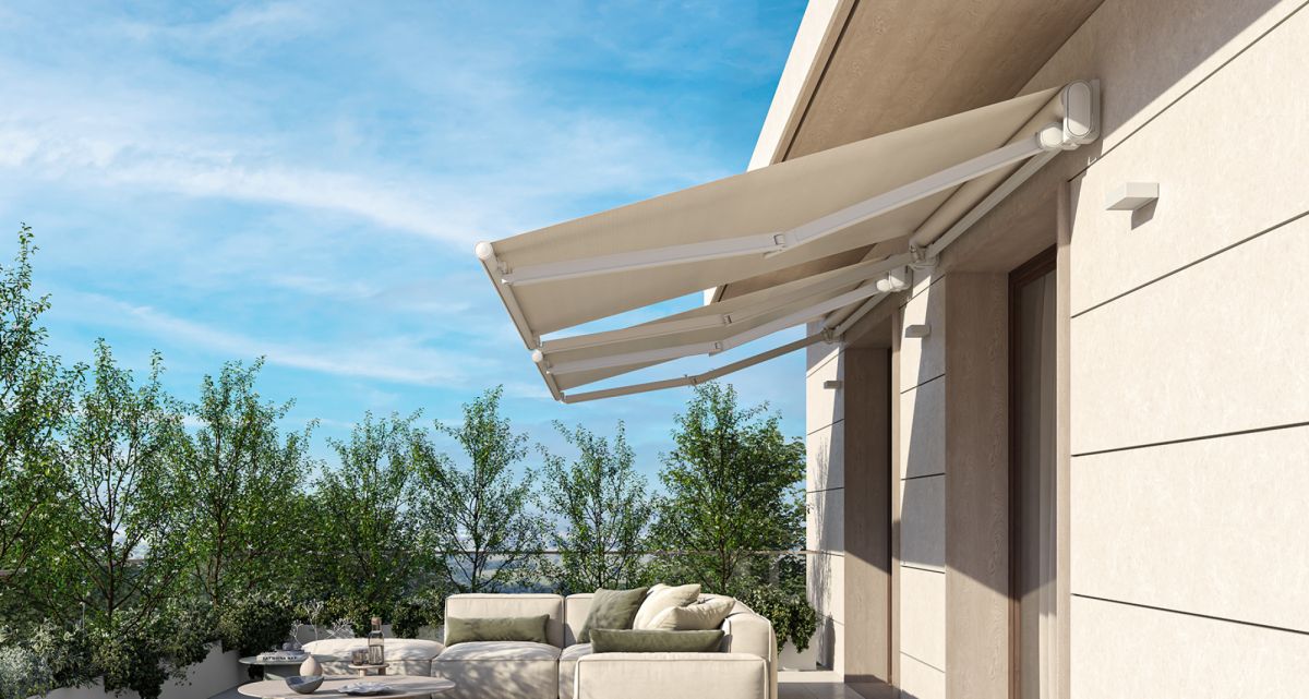 Frimey offene Gelenkarmmarkise