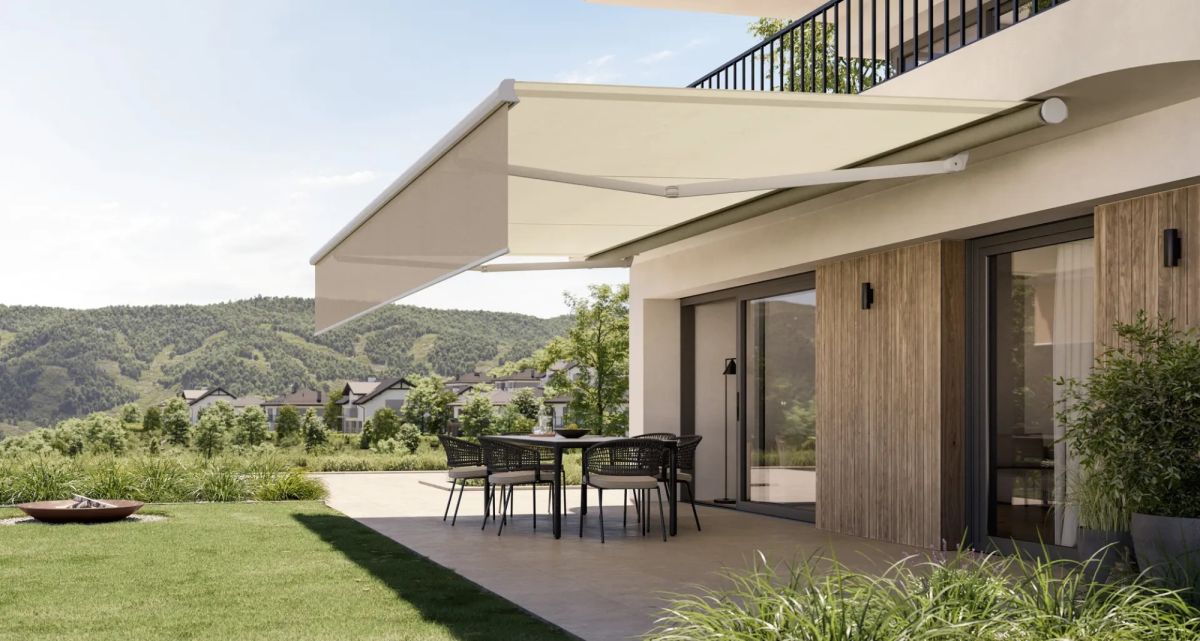 Frimey offene Gelenkarmmarkise