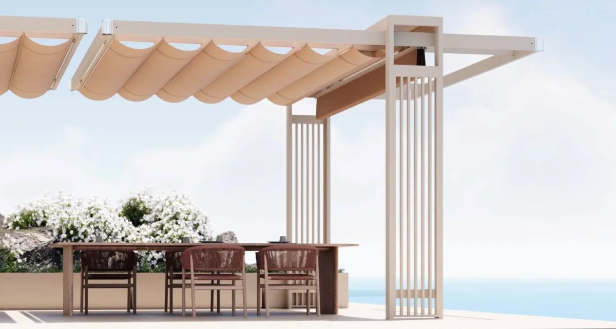 Unosider Balance Segelmarkise freistehend