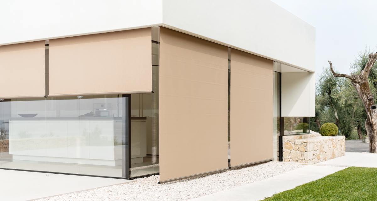 Frimey Senkrechtmarkise Hitzeschutz