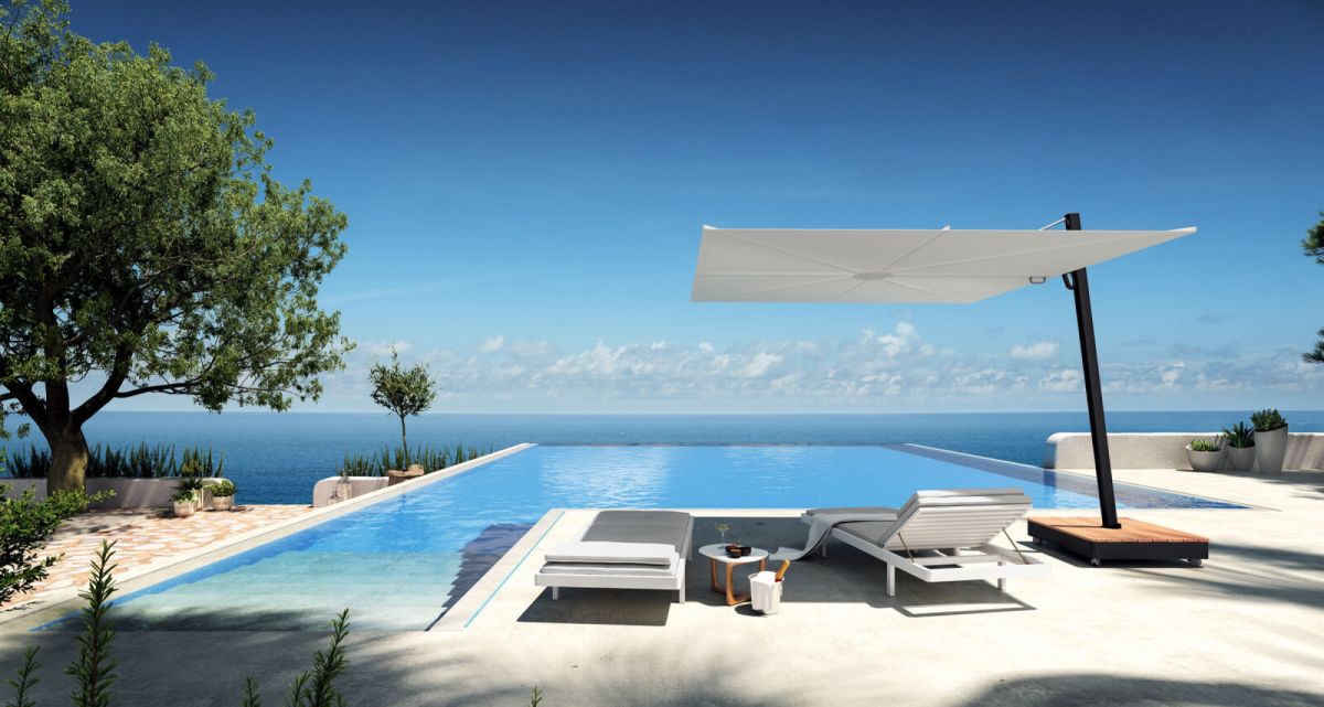 Frimey Snnenschirm seitlicher Mast