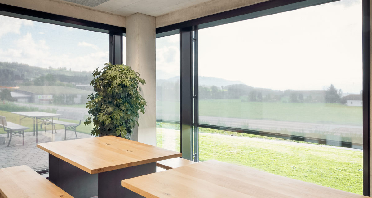 Frimey ZIP Tetxilscreen mit Aussicht