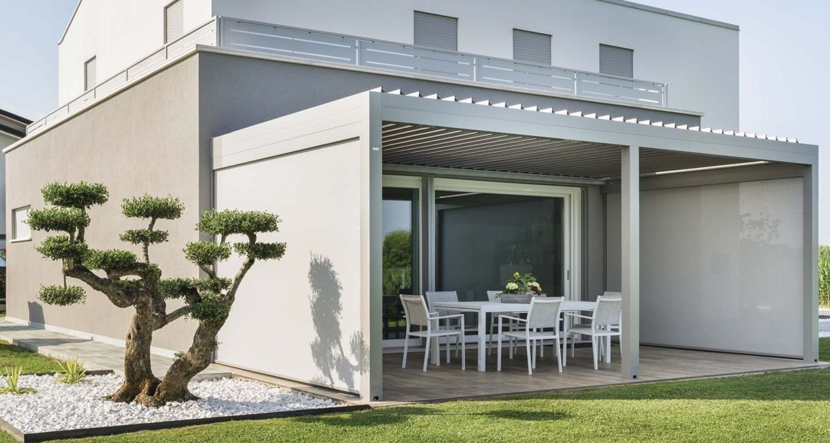 Frimey ZIP Textilscreen Überdachung