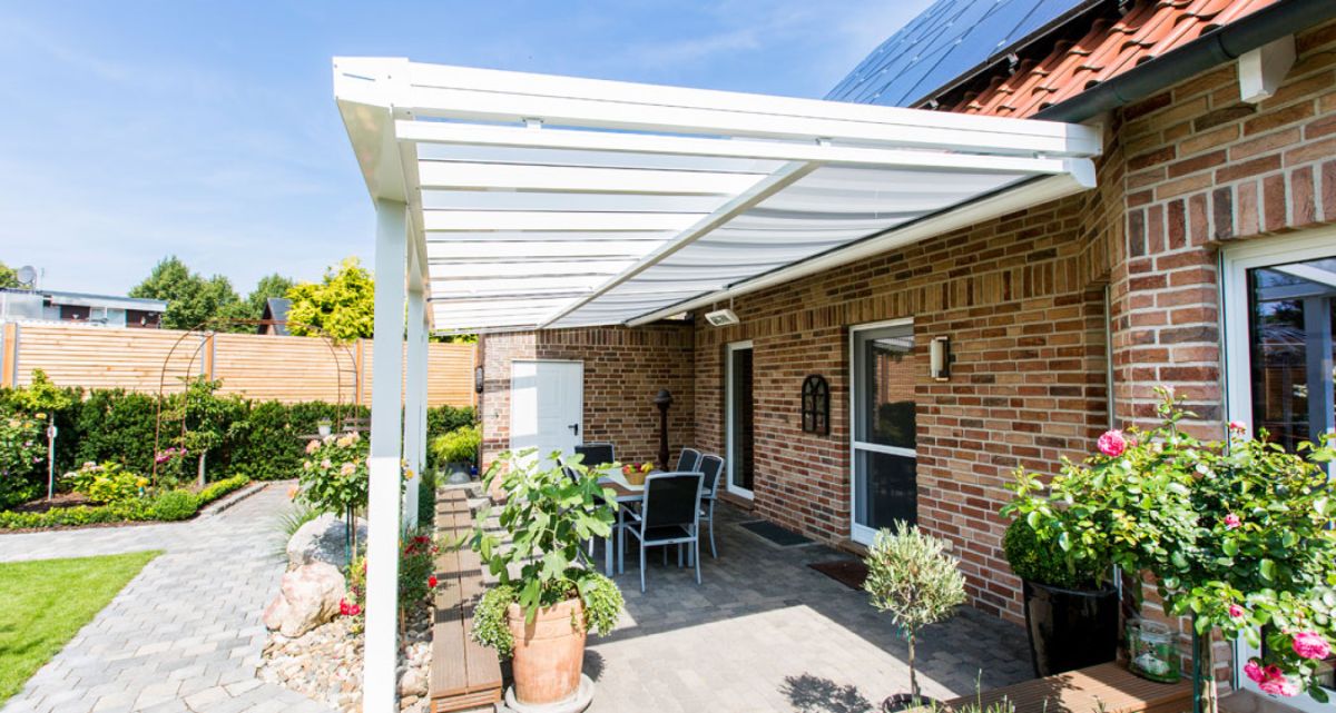 Frimey Unterglasmarkise weiß