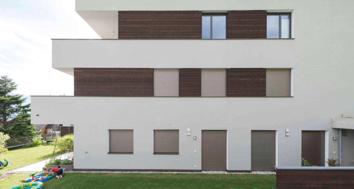 Frimey Einbaurollladen modernes Wohnhaus