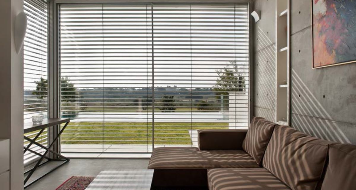 Lichtlenk Raffstore von Innen