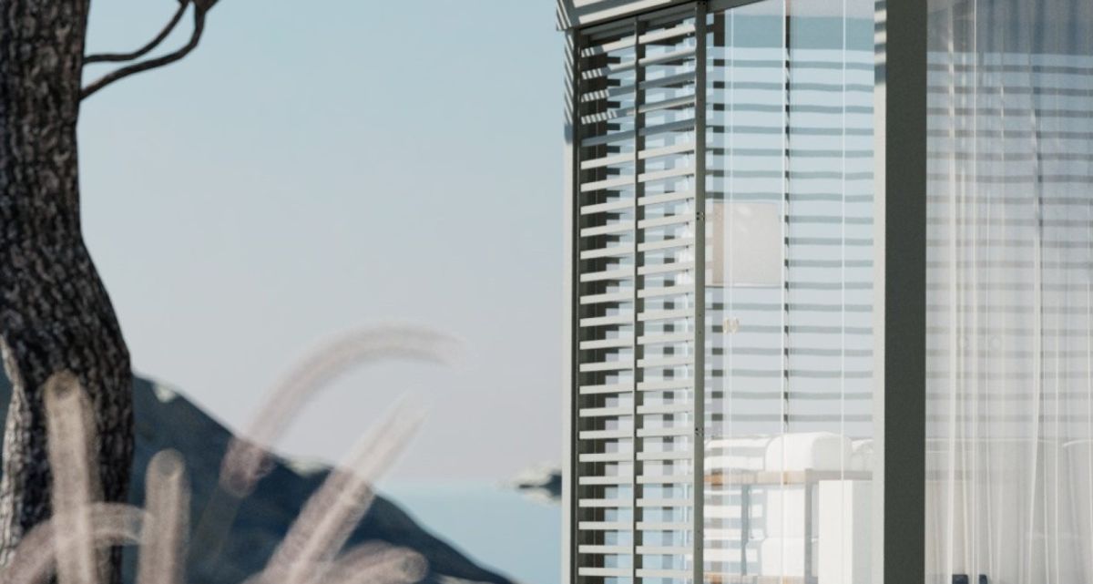 Frimey Pavillon seitliche Lamellen