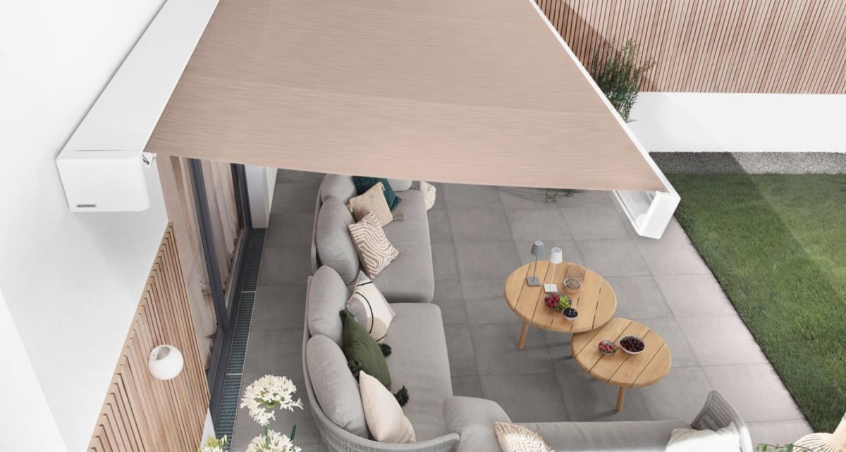 Frimey Kassettenmarkise Warema Terrasse