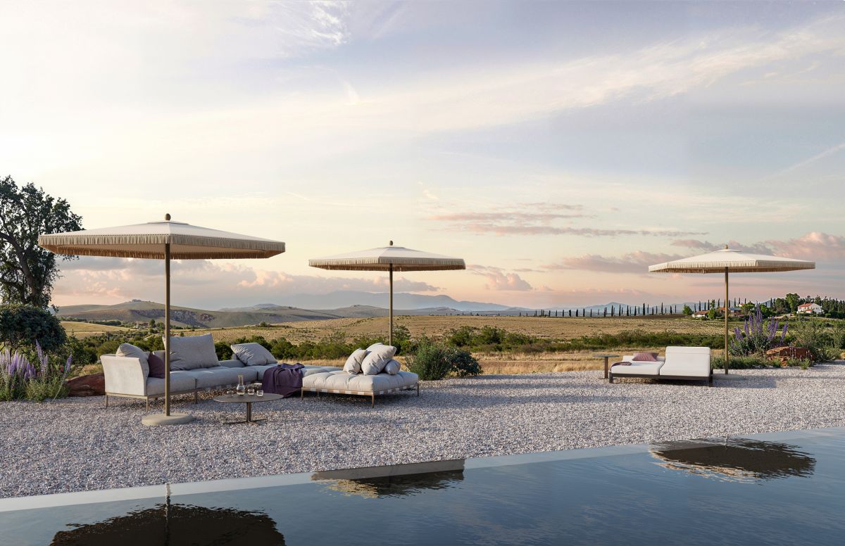 Freund Mittelmastschirm Garten