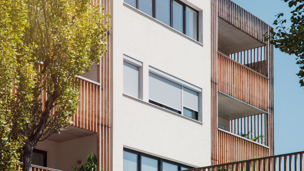 Frimey Vorbaurollladen Mehrfamilienhaus