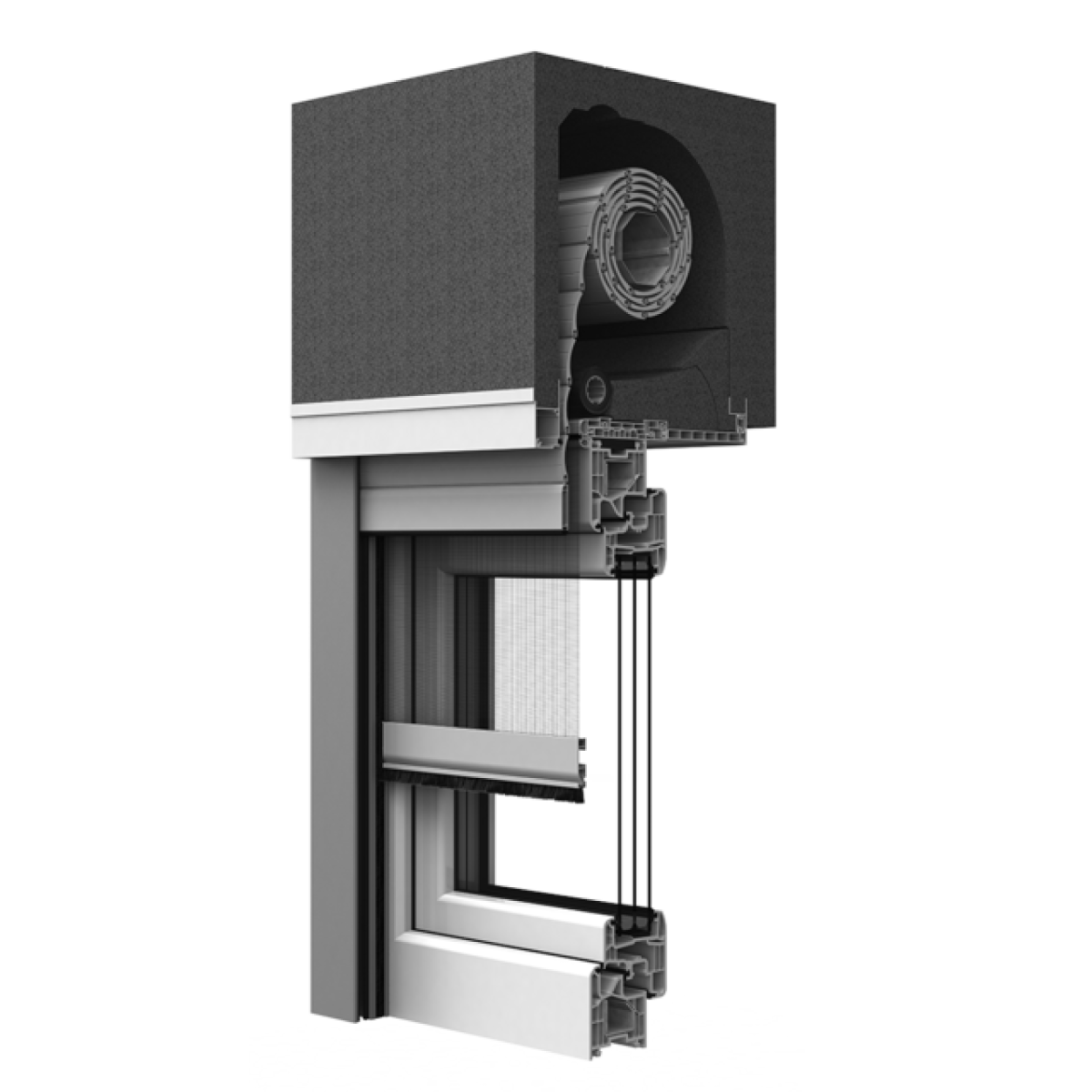Frimey Aufsatzrollladen Revision innen