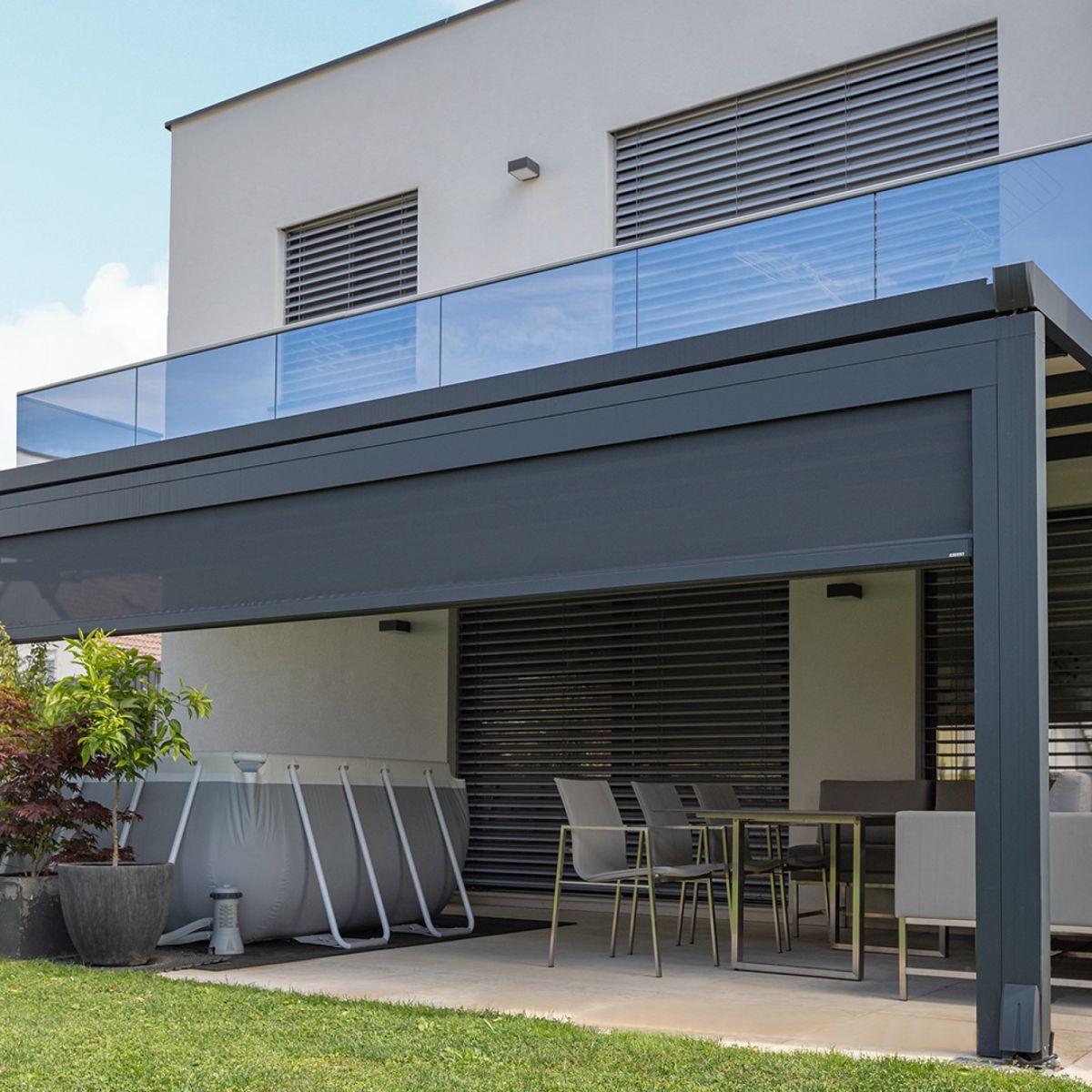 Frimey Faltdach Seitenrollo