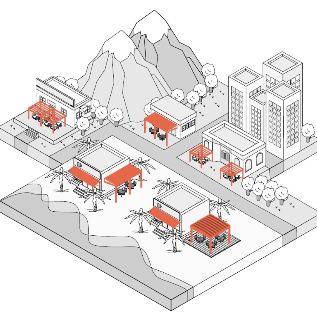 Frimey Integration Sonnenschutz Geschäftskunden