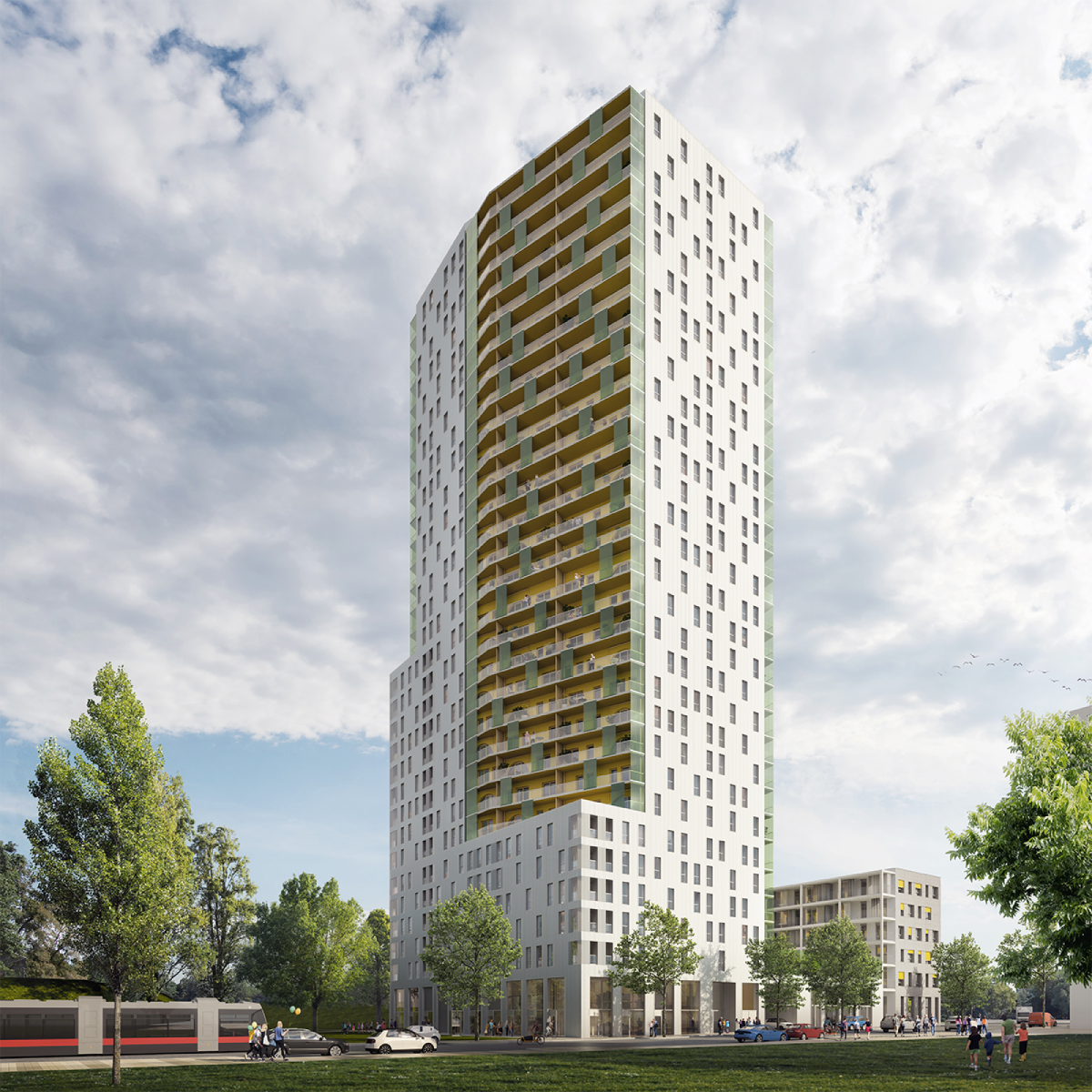 Frimey Großprojekt Fenstermarkise