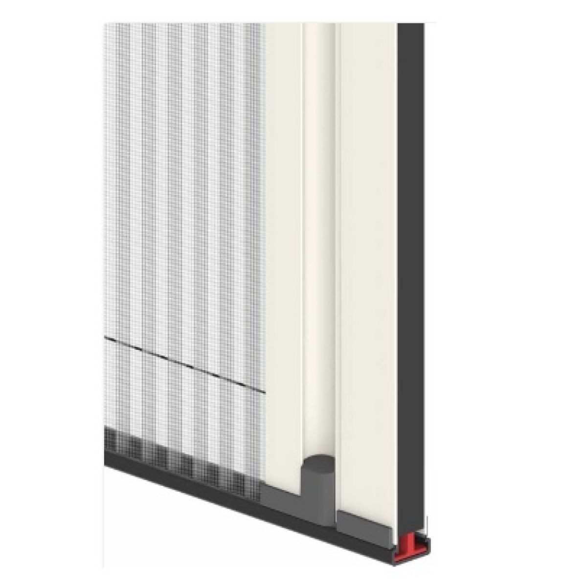 Insektenschutzplissee geschlossen